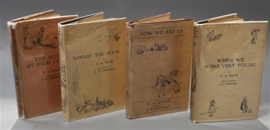 Milne, Alan Alexander - The House at Pooh Corner, with bookplate, d.j., with small loss and spine head and foot,